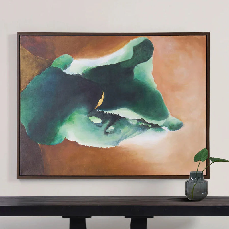 TAURI - TOILE ABSTRAITE FORME VERTE