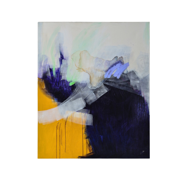 ANDORRA - TOILE ABSTRAITE PENTURE COULIS