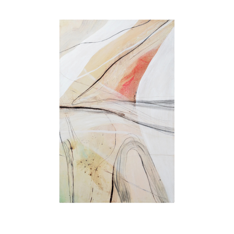 RENWILL - TOILE ABSTRAITE MOTIF LIGNE MONTAGNEUSE