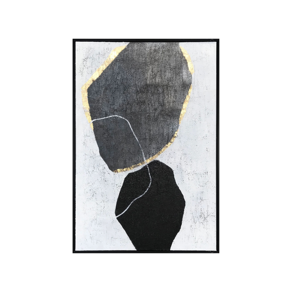 STONEY SILHOUETTES - PETITE TOILE ABSTRAIT ROCHEUSES