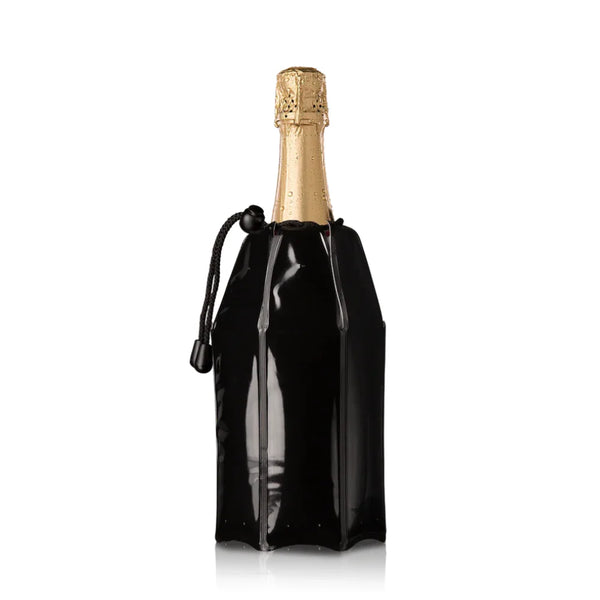 VACUVIN - REFROIDISSEUR NOIR POUR BOUTEILLE À CHAMPAGNE