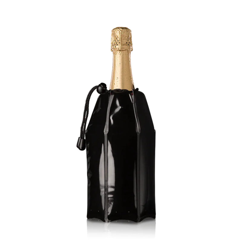 VACUVIN - REFROIDISSEUR NOIR POUR BOUTEILLE À CHAMPAGNE