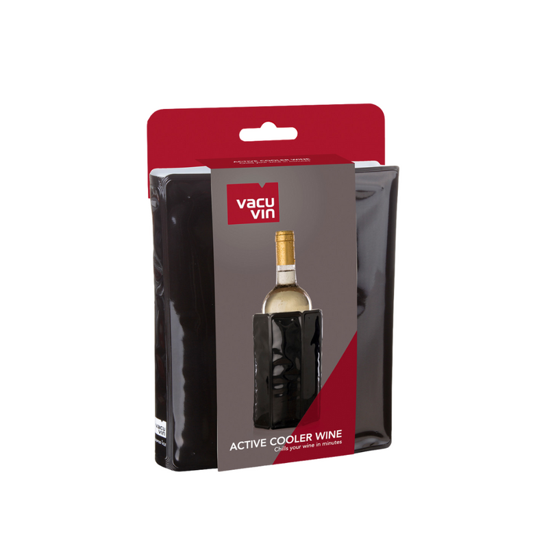 VACUVIN - REFROIDISSEUR NOIR POUR BOUTEILLE À VIN