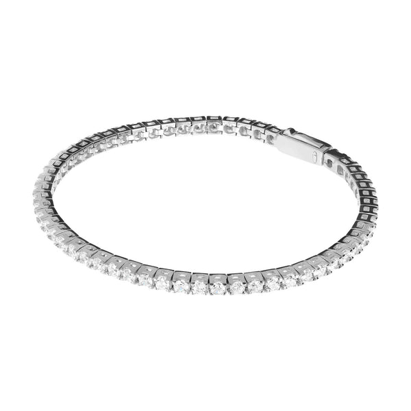 BRACELET TENNIS - ARGENT & ZIRCONS BLANCS