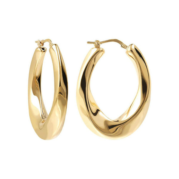 ANNEAUX OVALS TORDUS - OR