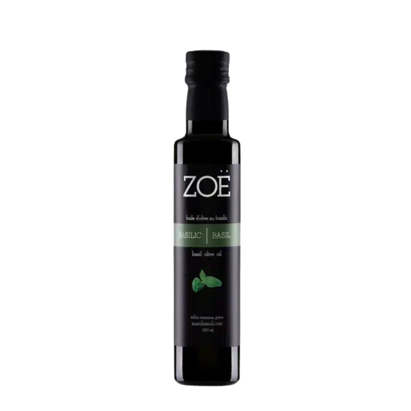 HUILES ZOË - HUILE D'OLIVE AU BASILIC