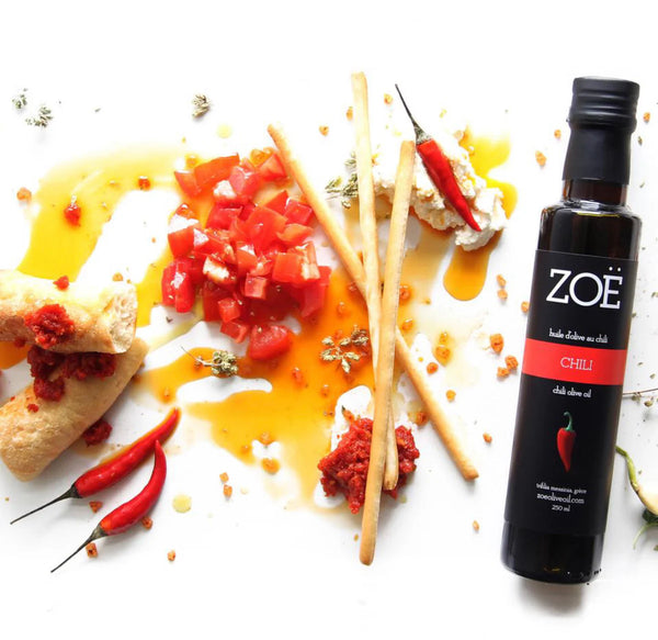 HUILES ZOË - HUILE D'OLIVE AU CHILI