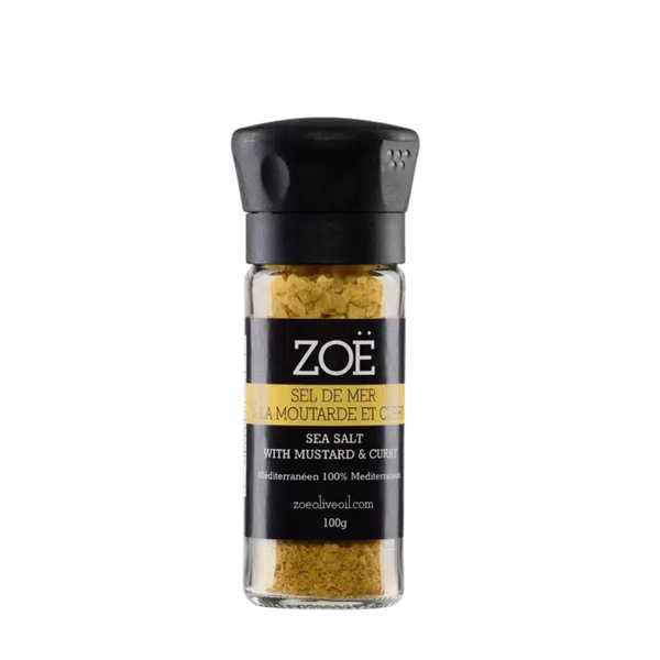 ÉPICES ZOË - SEL DE MER À LA MOUTARDE & CURRY