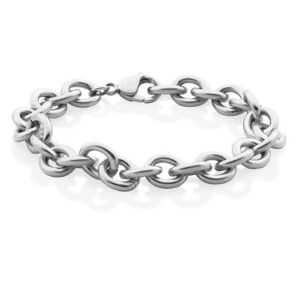 BRACELET ARGENT GRANDE CHAINE MAILLES