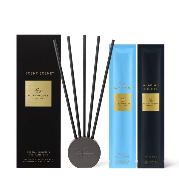 Glasshouse - Diffuseur Base Noir & Bâtonnets parfumés