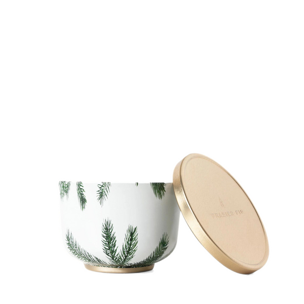 BOUGIE THYMES "FRASIER FIR" COUVERCLE MÉTAL OR