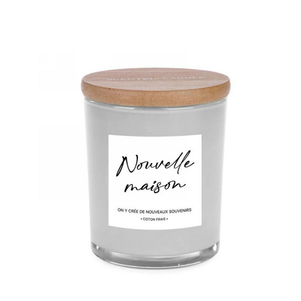 BOUGIE PARFUMÉ "NOUVELLE MAISON" POT EN VERRE