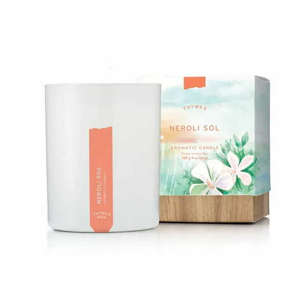 BOUGIE AROMATIQUE THYMES "NEROLI SOL"