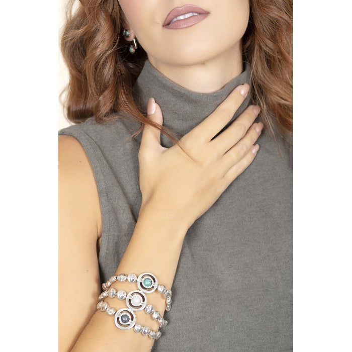 Ciclón- Bracelet Elegance argent