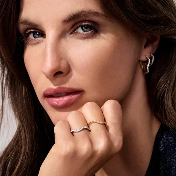 Sif Jakobs - Boucles d'oreilles Ellera Waves Grande argent