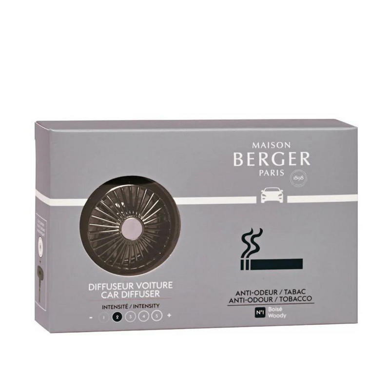 DIFFUSEUR POUR VOITURE BERGER NOIR "ANTI-ODEUR TABAC"