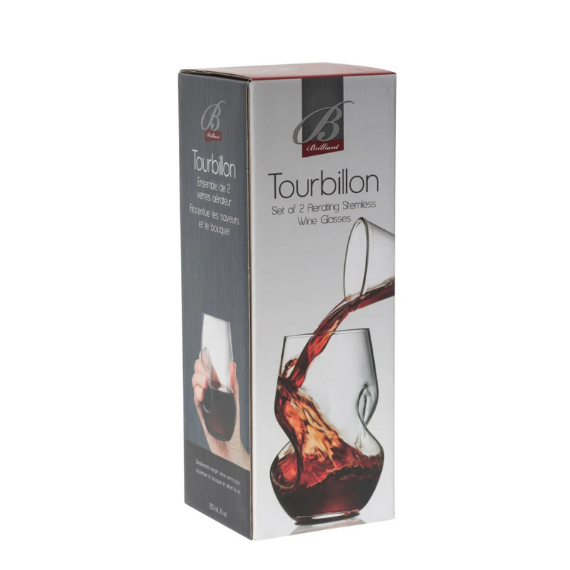 BRILLIANT - BOÎTE DE 2 VERRES TOURBILLON SANS PIED