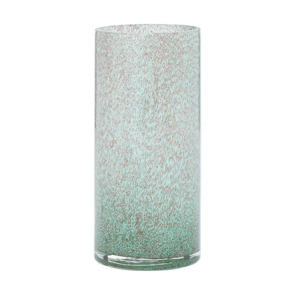 MOYEN VASE EN VERRE BLEU SARCELLE