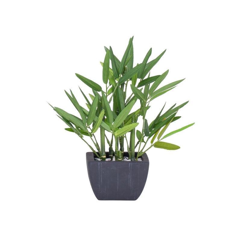 FAUSSE PLANTE BAMBOU EN POT NOIR ''PETITE''