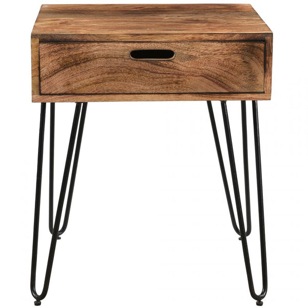 TABLE D'APPOINT EN BOIS AVEC TIROIR