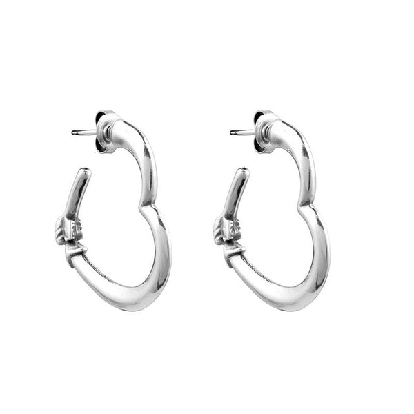 Ciclón- Boucles d'oreilles Mi Amor argent