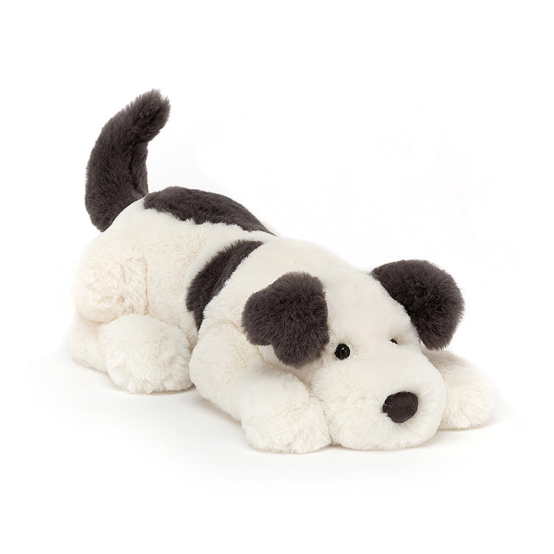 PELUCHE CHIEN CRÈME & NOIR "DASHING"