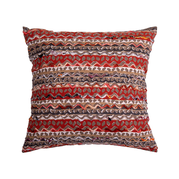 COUSSIN TONS DE BEIGE/TERRACOTA/GRIS