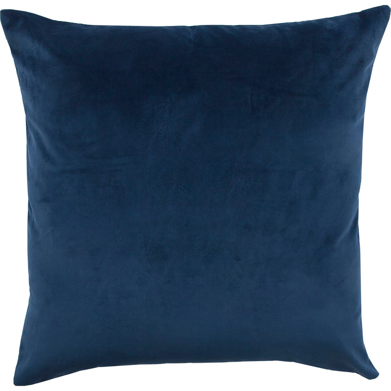 COUSSIN EN VELOURS BLEU ENDOS TOILE NATUREL