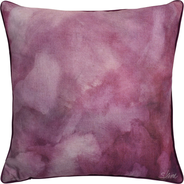 COUSSIN TOILE FUCHSIA CONTOUR VELOURS