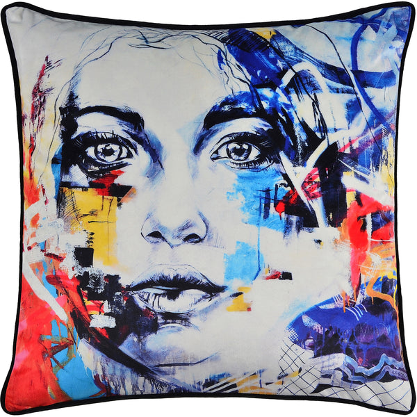 COUSSIN AVEC PORTRAIT VISAGE