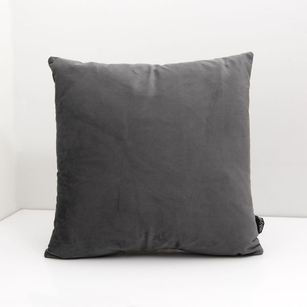 COUSSIN EN VELOURS SOYEUX GRIS CHARCOAL